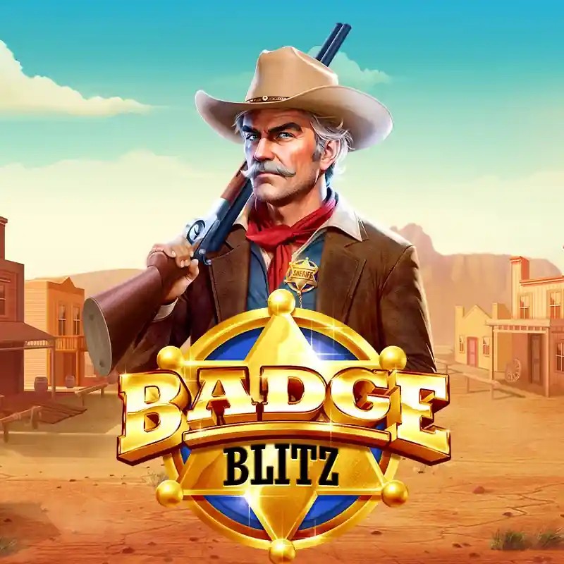 Badge Blitz logo – Slots by Pragmatic Play at BroWinner Casino