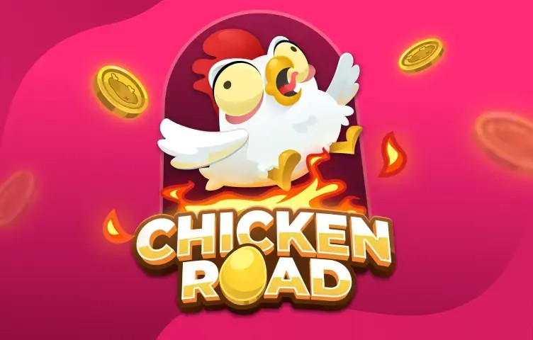Chicken Road online game logo by InOut on broswinner.com