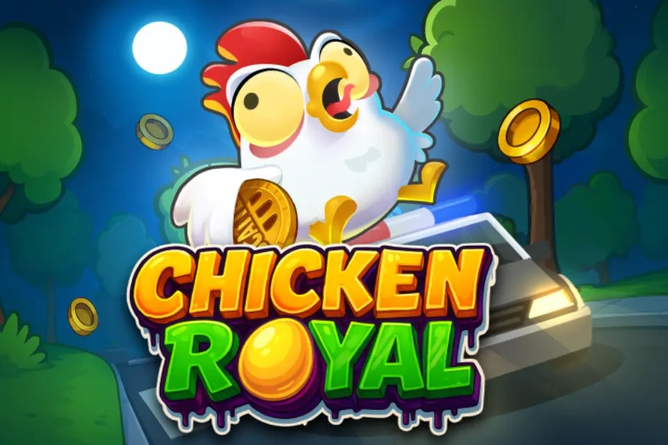 Chicken Royal online game logo by InOut on broswinner.com