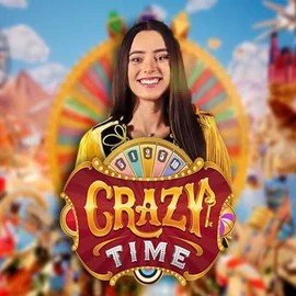 Crazy Time slot logo by Evolution at BroWinner Casino