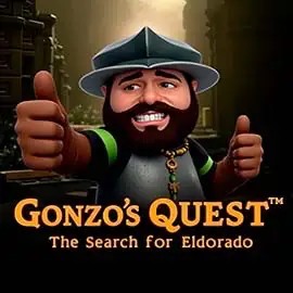 Slots logo of Gonzo's Quest from NetEnt at BroWinner Casino