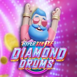 Hyper Strike Diamond Drums logo – Slots by Gameburger Studios at BroWinner Casino