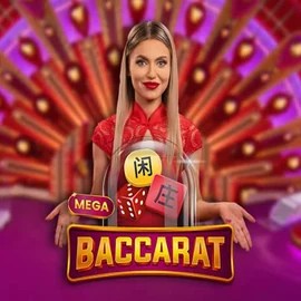 Mega Baccarat logo by Pragmatic Play at BroWinner Casino
