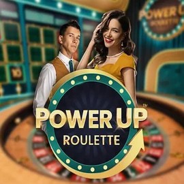PowerUP Roulette online game logo by Pragmatic Play on broswinner.com