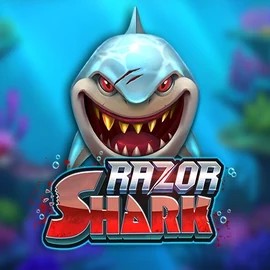 Razor Shark online game logo by Push Gaming on broswinner.com
