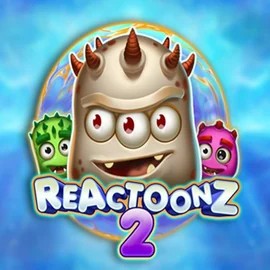 Reactoonz 2 online game logo by Play'n GO on broswinner.com