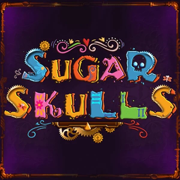 Enjoy Sugar Skulls by Booming Games – logo hosted on broswinner.com